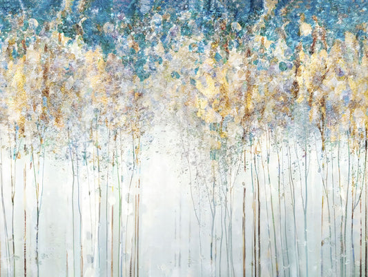 Impressionist Forest Landscape Poster Abstract Nature Art Mystical Boho Forest Wall Decor Print - xonomax