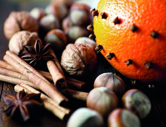 Autumn Spice Orange Poster Cozy Seasonal Decor Rustic Kitchen Wall Art Print - xonomax