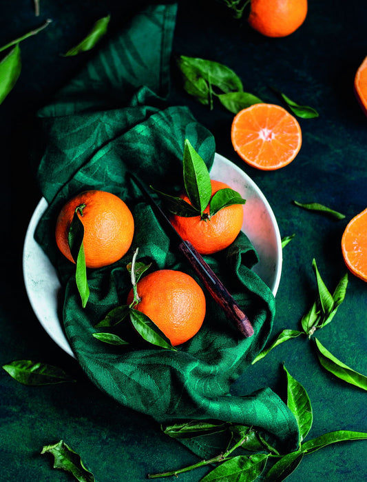 Fresh Mandarin Still Life Poster Rustic Kitchen Art Farmhouse Decor Modern Food Wall Print - xonomax
