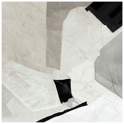 Abstract Minimalist Marble Poster Monochrome Modern Art Contemporary Wall Decor Print - xonomax