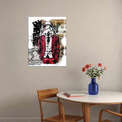 Stormtrooper Pop Art Poster Bold Graffiti Style Modern Urban Star Wars Wall Decor Print - xonomax