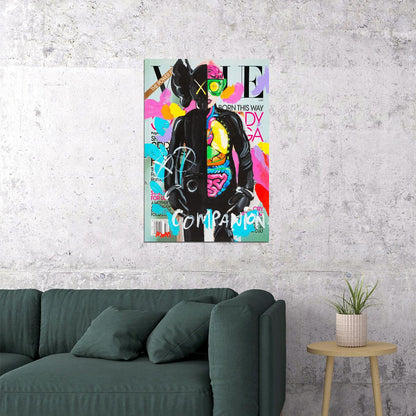 Kaws Street Graffiti Pop Art Poster Vogue Cover Wall Decor Print