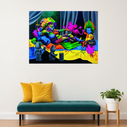 Yubaba Street Graffiti Pop Art Poster Iconic Brands and Characters Modern Pop Culture Artwork Pop Art Poster