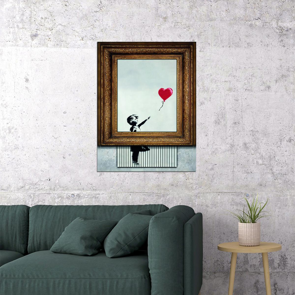 Banksy Balloon Girl Shredded Art Poster Iconic Street Art Wall Decor Modern Motivational Home Art Print