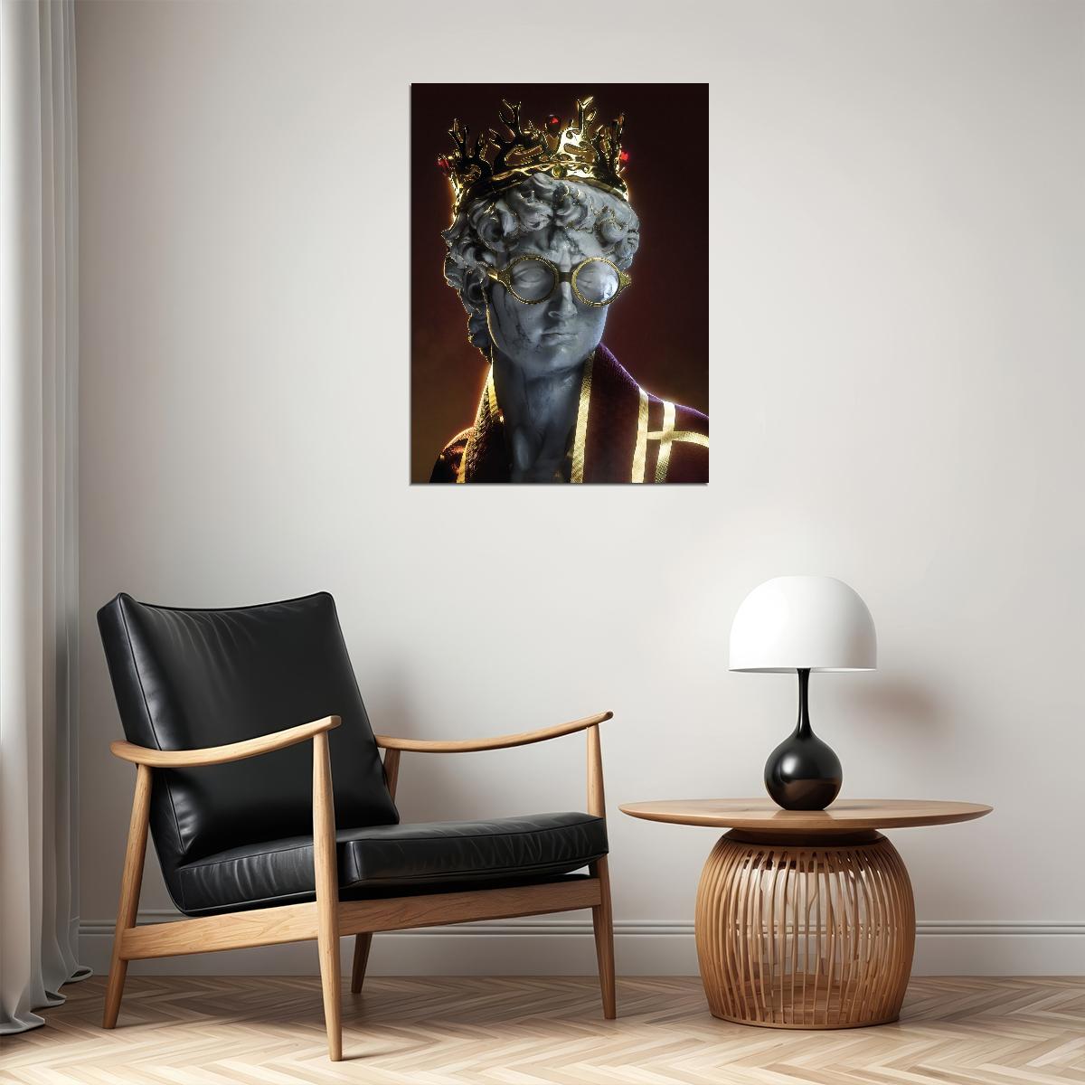 David Meets Harry Potter Art Poster Modern Swag Wall Decor Greek Statue Inspired Motivational Trendy Wall Art Print