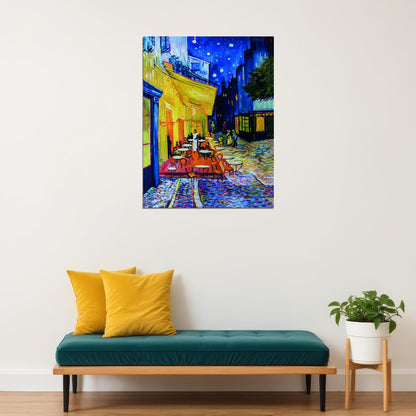 Van Gogh Cafe Terrace Art Poster Timeless Masterpiece Wall Decor Vibrant Colors Classic Art Wall Print