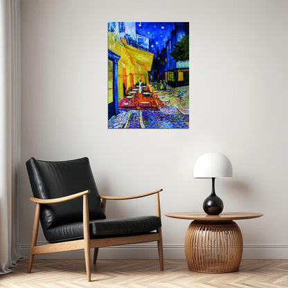 Van Gogh Cafe Terrace Art Poster Timeless Masterpiece Wall Decor Vibrant Colors Classic Art Wall Print