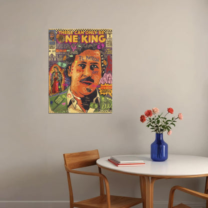 Pablo Escobar Pop Art Poster Graffiti Street Art Drug Kingpin Tribute Modern Print