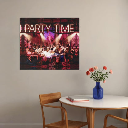 Party Time Artistic Scene Art Poster Creative Wall Decor Featuring Vibrant Design for Modern Interiors Unique Office Wall Art Print