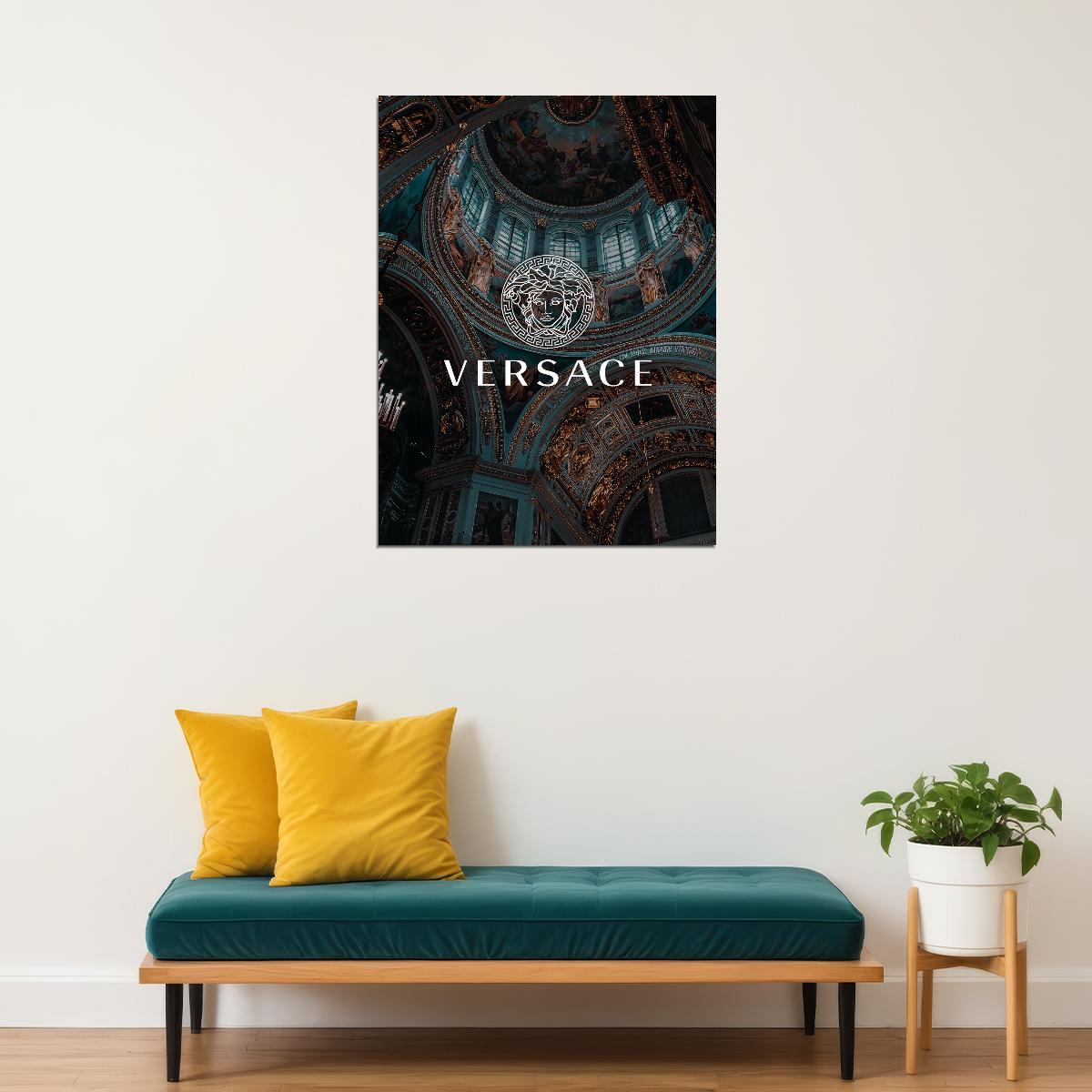 Versace Marble Art Poster Luxury Designer Wall Decor Iconic Style Modern Artistic Unique Office Wall Art Print