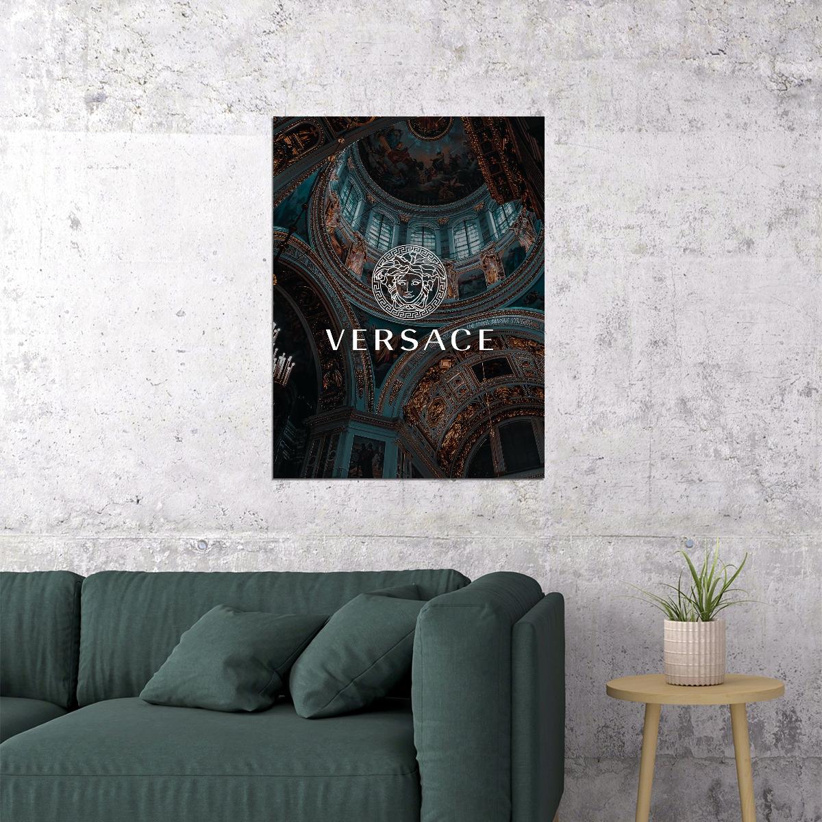 Versace Marble Art Poster Luxury Designer Wall Decor Iconic Style Modern Artistic Unique Office Wall Art Print