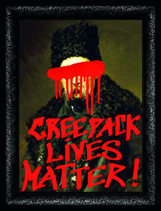 Creepy Lives Matter Art Poster Bold Horror Wall Decor Unique Alternative Style Modern Urban Artistic Wall Art Print