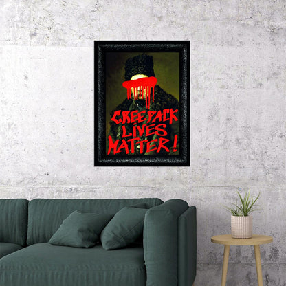 Creepy Lives Matter Art Poster Bold Horror Wall Decor Unique Alternative Style Modern Urban Artistic Wall Art Print