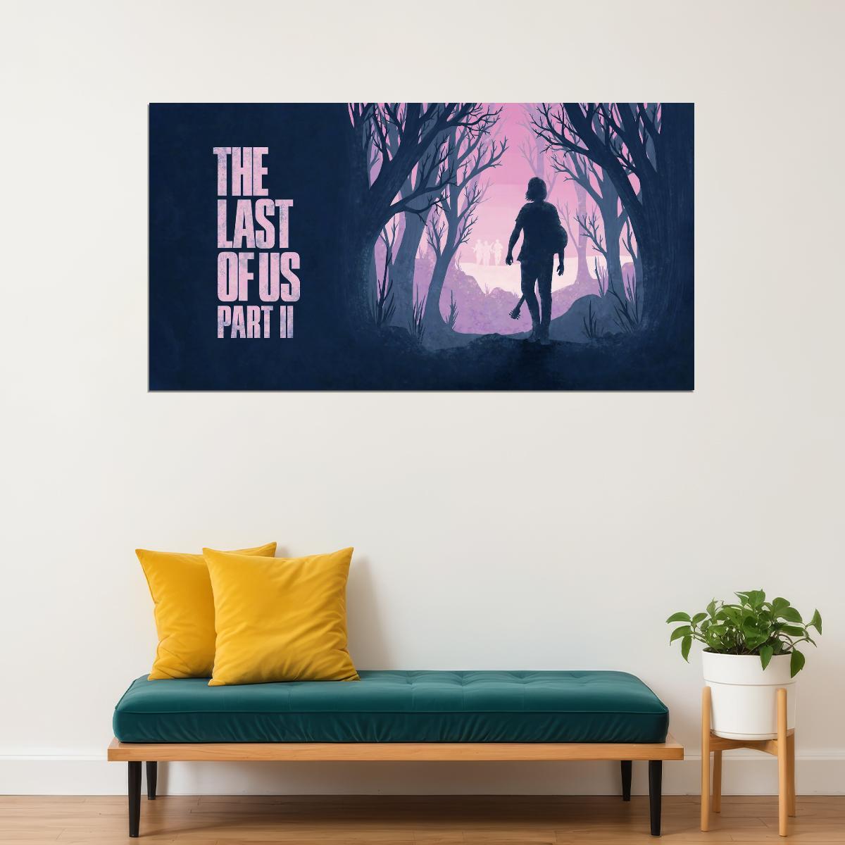 The Last of Us Part II Video Game Poster Survival Adventure Wall Decor Post-Apocalyptic Action Gaming Wall Print