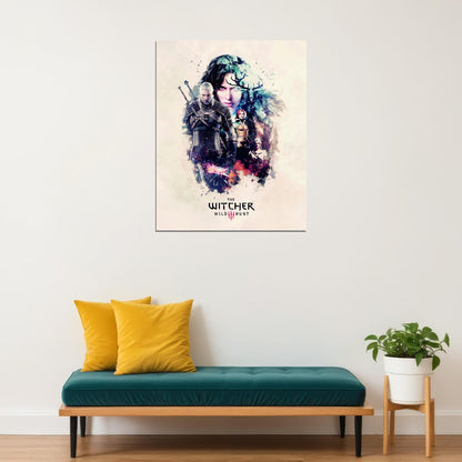 The Witcher Series Video Game Poster Fantasy RPG Wall Decor Geralt Adventure Gaming Artwork Wall Print