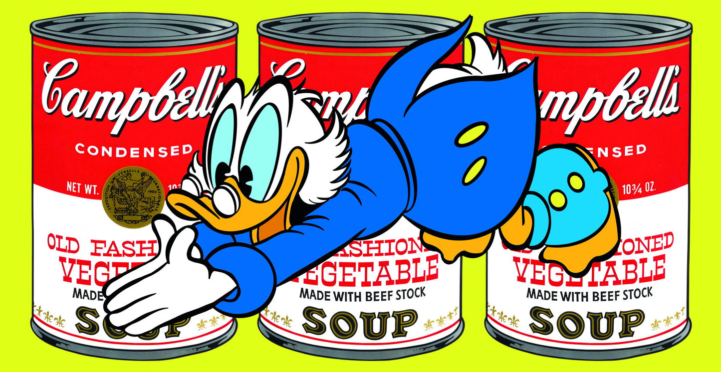 Donald Duck Campbell Soup Graffiti Art Poster Pop Art Wall Decor Cartoon Style Urban Modern Wall Print - xonomax