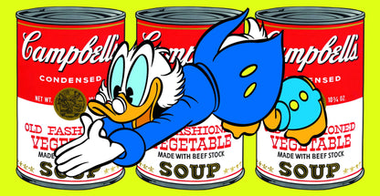 Donald Duck Campbell Soup Graffiti Art Poster Pop Art Wall Decor Cartoon Style Urban Modern Wall Print - xonomax