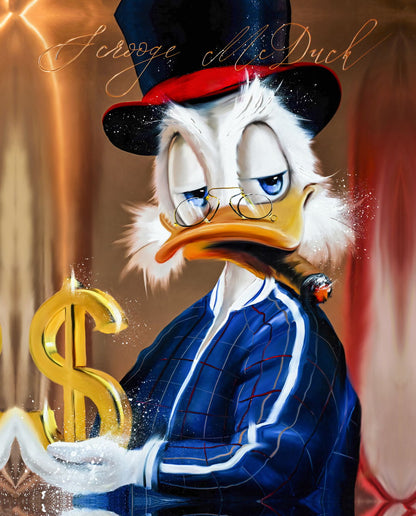 Mickey Mouse Luxury Graffiti Art Poster Urban Wall Decor Cartoon Pop Art Designer Style Modern Wall Print - xonomax