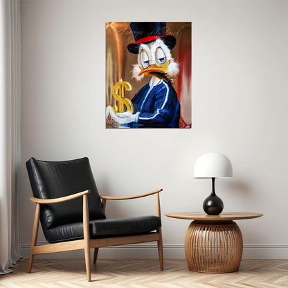 Mickey Mouse Luxury Graffiti Art Poster Urban Wall Decor Cartoon Pop Art Designer Style Modern Wall Print - xonomax
