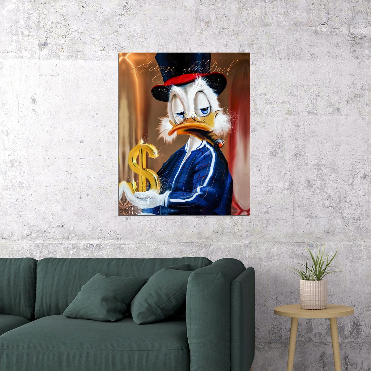 Mickey Mouse Luxury Graffiti Art Poster Urban Wall Decor Cartoon Pop Art Designer Style Modern Wall Print - xonomax