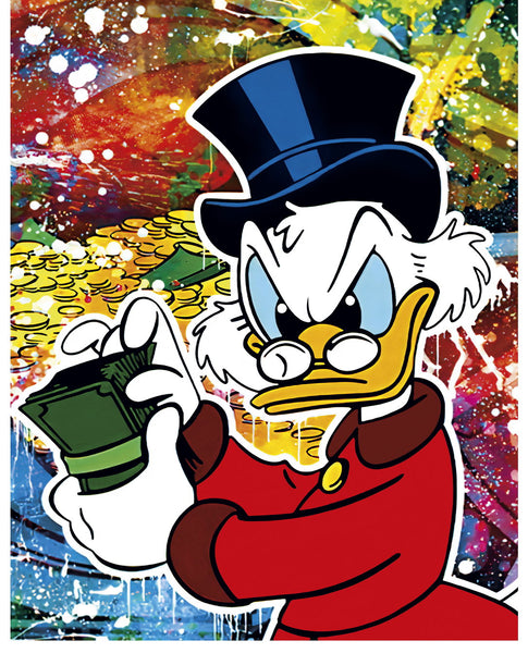 スコロクト　SCOLOCT canvas art Watch Art X Scrooge Mcduck (CANVAS) Alec Monopoly Inspired