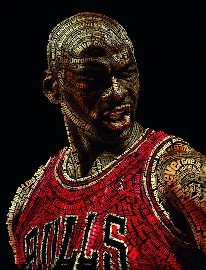 Michael Jordan Art Poster Basketball Icon Wall Decor Sports Legend Artistic Style Modern Wall Print