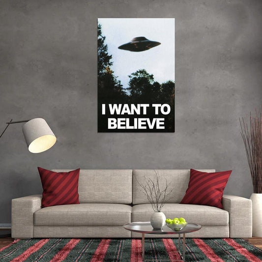 I WANT TO BELIEVE The X Files Series Wall Print Poster