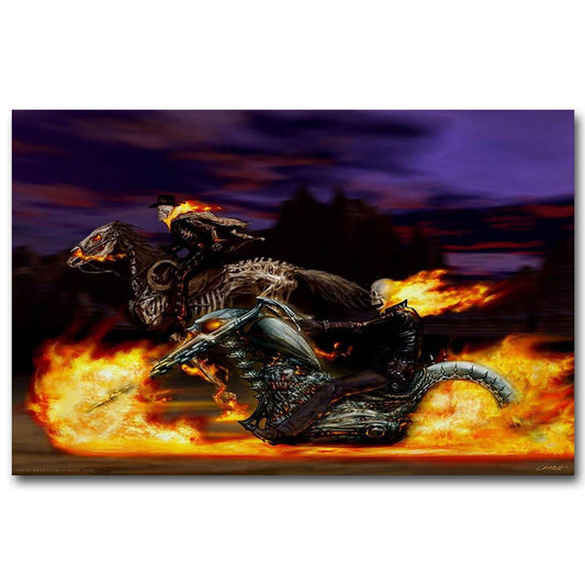 Ghost Rider Spirit Of Vengeance Anime Wall Print Poster