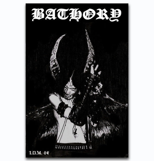 Bathory Quorthon Heavy Metal Music Band Wall Print Poster