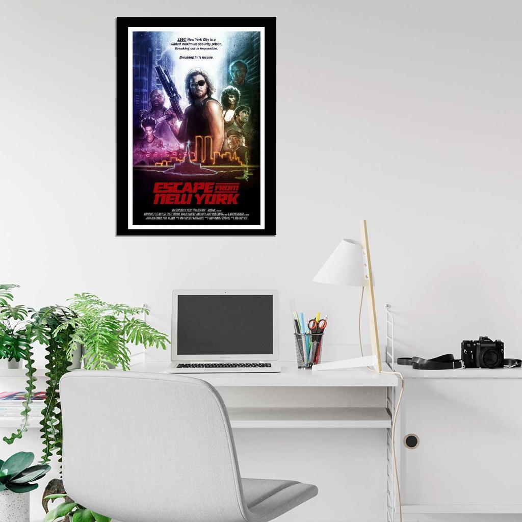 Escape from New York Movie 1981 Wall Print Poster