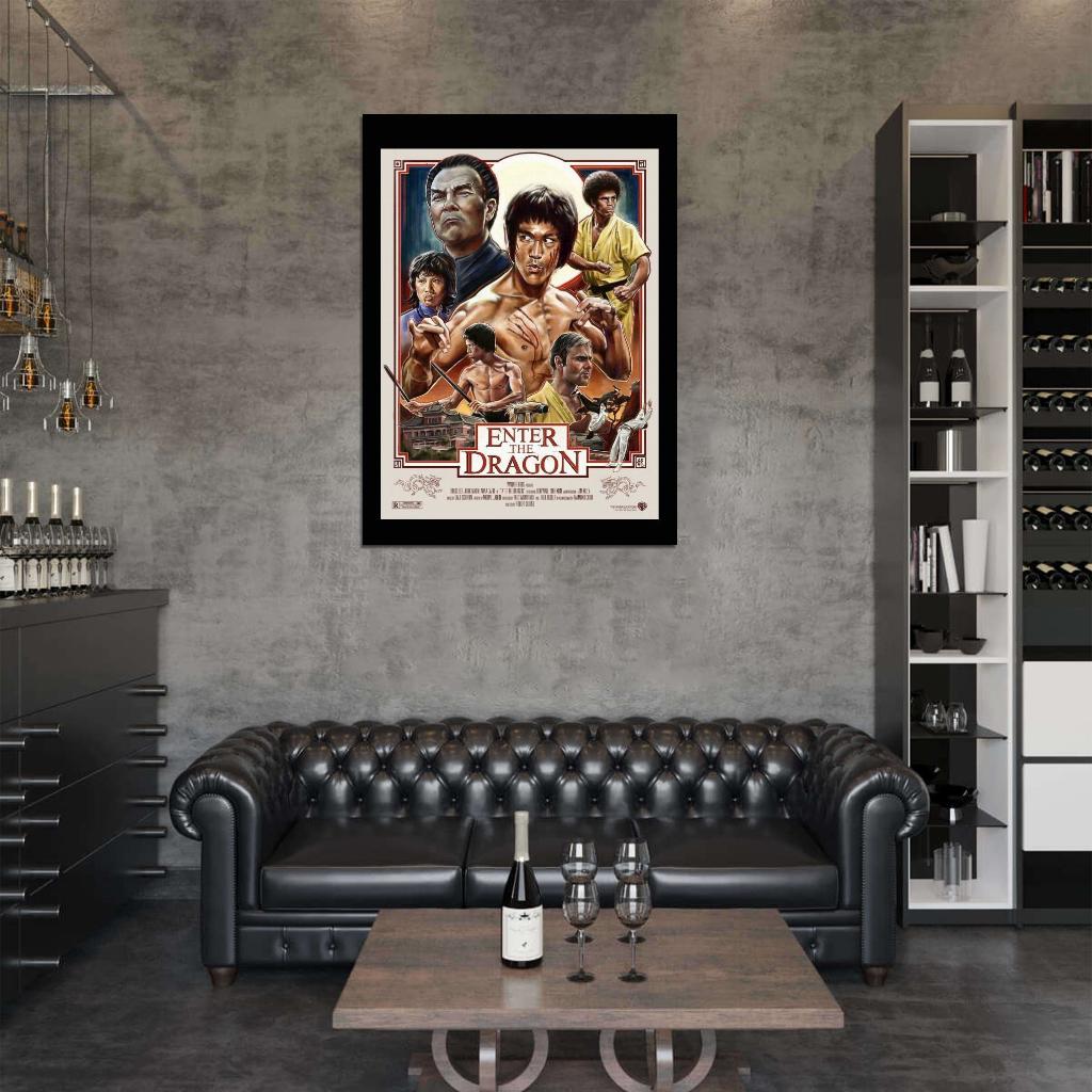 Enter The Dragon Movie 1973 Wall Print Poster