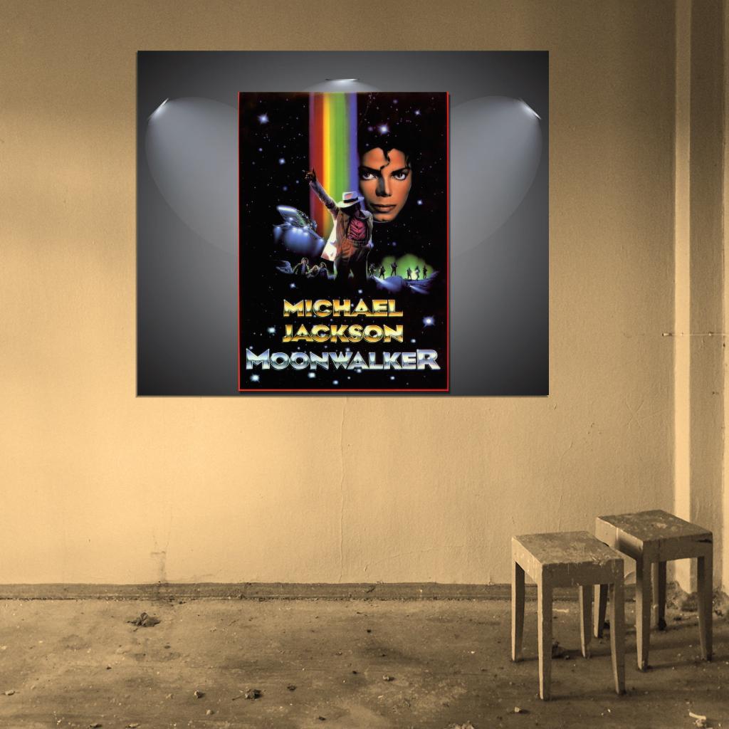 Michael Jackson Moonwalker Vintage Movie 1988 Wall Print Poster