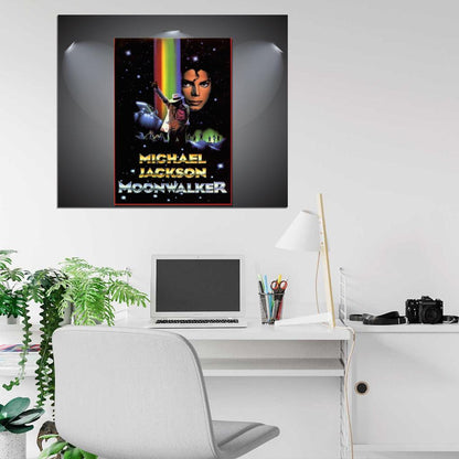 Michael Jackson Moonwalker Vintage Movie 1988 Wall Print Poster