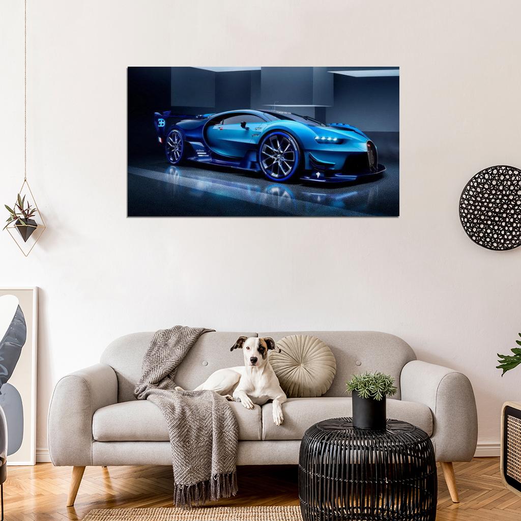 Bugatti Chiron Speed Beast Super Car Decor Wall Print POSTER