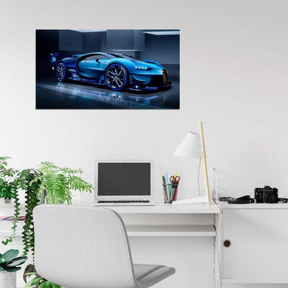 Bugatti Chiron Speed Beast Super Car Decor Wall Print POSTER