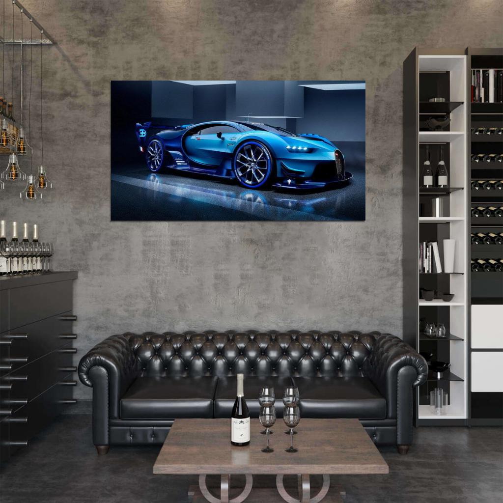 Bugatti Chiron Speed Beast Super Car Decor Wall Print POSTER