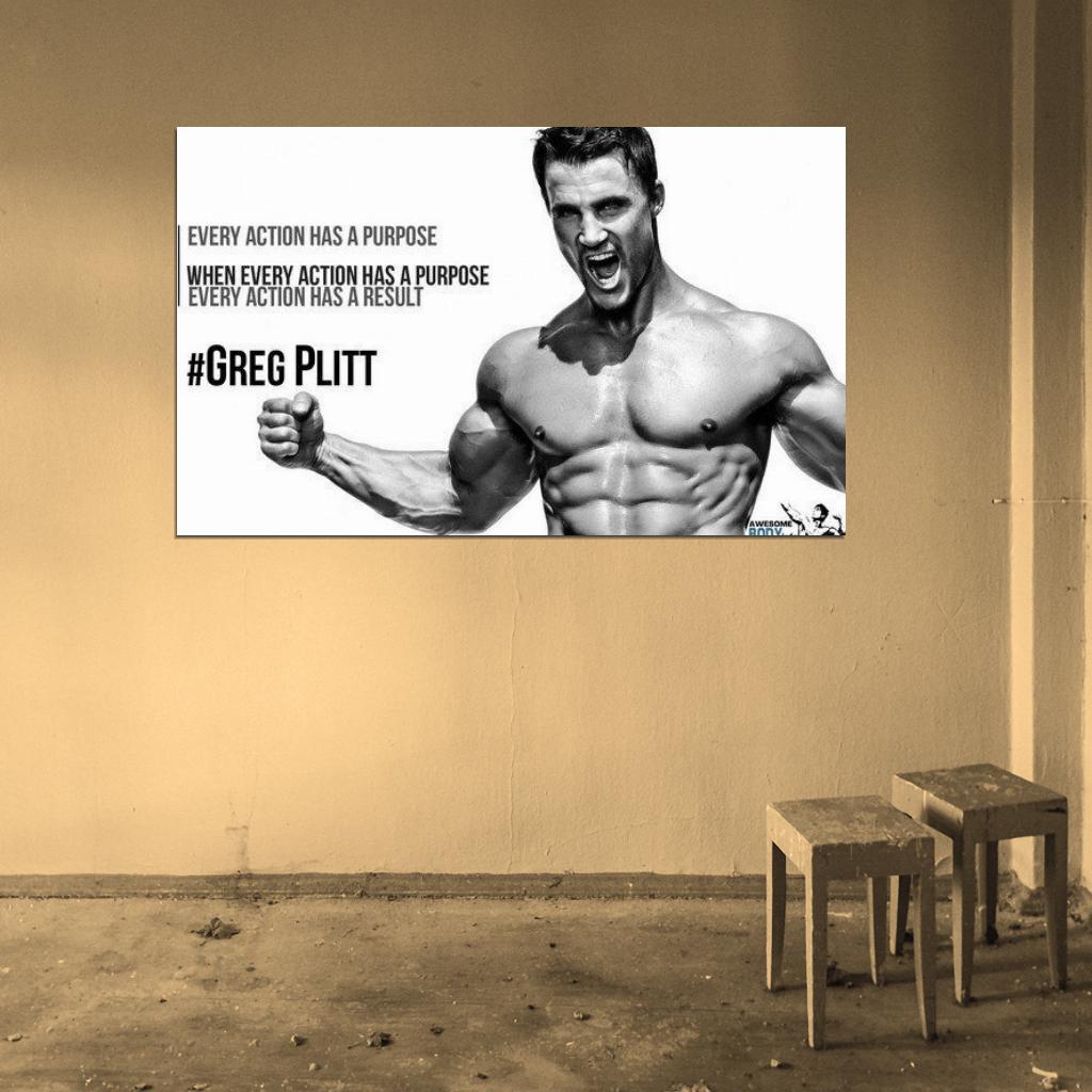 Greg Plitt - RIP USA American Fitness Model Star Wall Print Poster