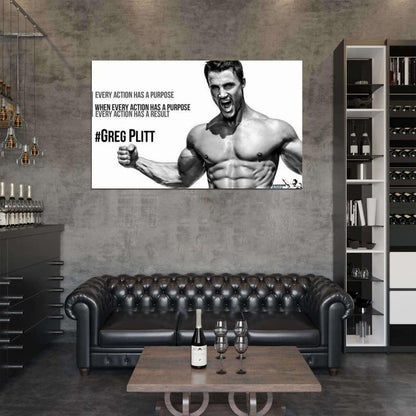 Greg Plitt - RIP USA American Fitness Model Star Wall Print Poster