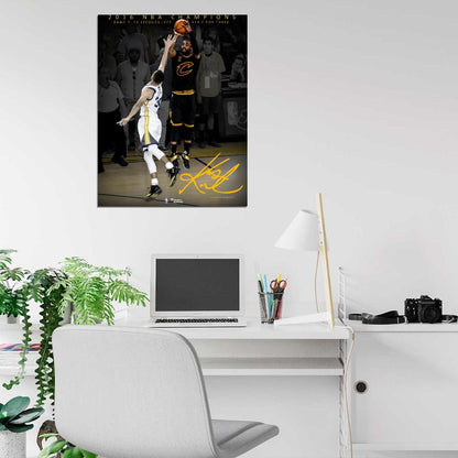 Kyrie Irving - LBJ Cleveland Cavaliers Wall Print Poster