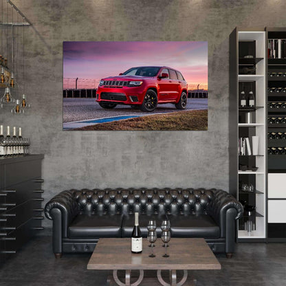 2018 JEEP GRAND CHEROKEE TRACKHAWK Wall Print Poster