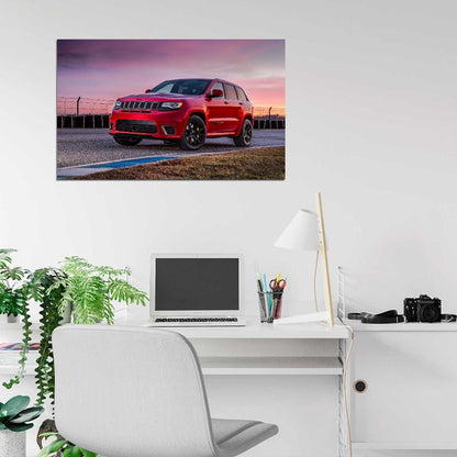 2018 JEEP GRAND CHEROKEE TRACKHAWK Wall Print Poster