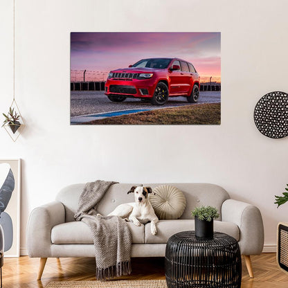 2018 JEEP GRAND CHEROKEE TRACKHAWK Wall Print Poster