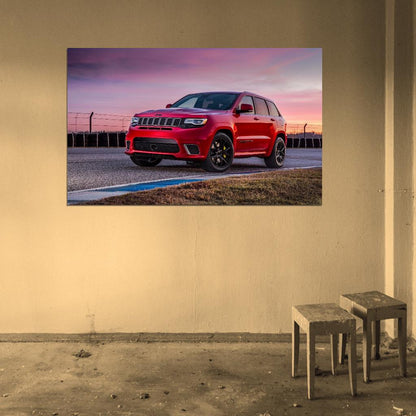 2018 JEEP GRAND CHEROKEE TRACKHAWK Wall Print Poster