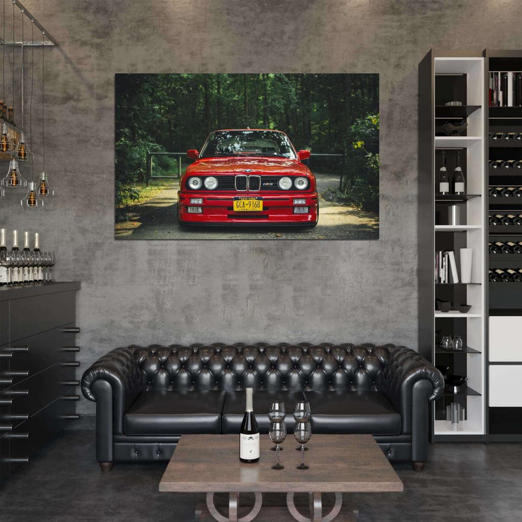 BMW E30 Car Decor Wall Print POSTER