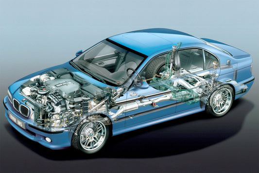 BMW M5 E39 5 SERIES S62 V8 CUT AWAY Print Poster