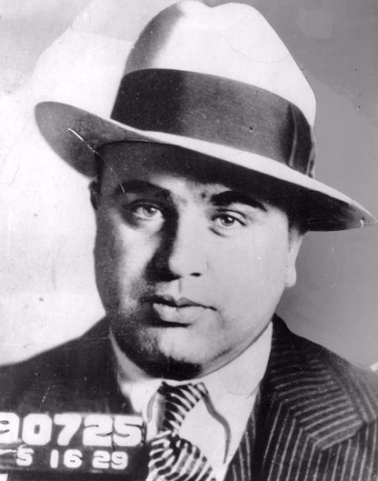 AL CAPONE PORTRAIT MUGSHOT MAFIA Wall Print Poster