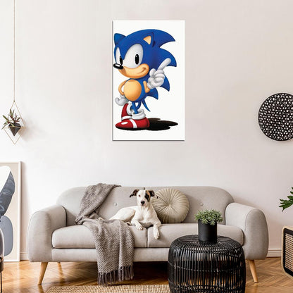 SONIC HEDGEHOG CLASSIC Wall Print Poster