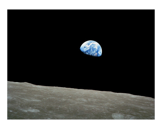Earthrise Apollo 8 Photograph of Earth from Moon Decor Wall Print POSTER - xonomax