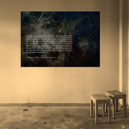 Carl Sagan Pale Blue Dot Space Quote Art POSTER PRINT