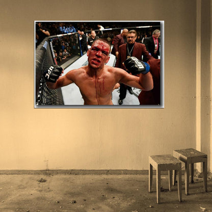 Nate Diaz MMA UFC Welterweight Champion PRINT POSTER